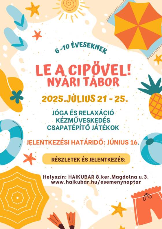 Le a cipővel! nyári tábor